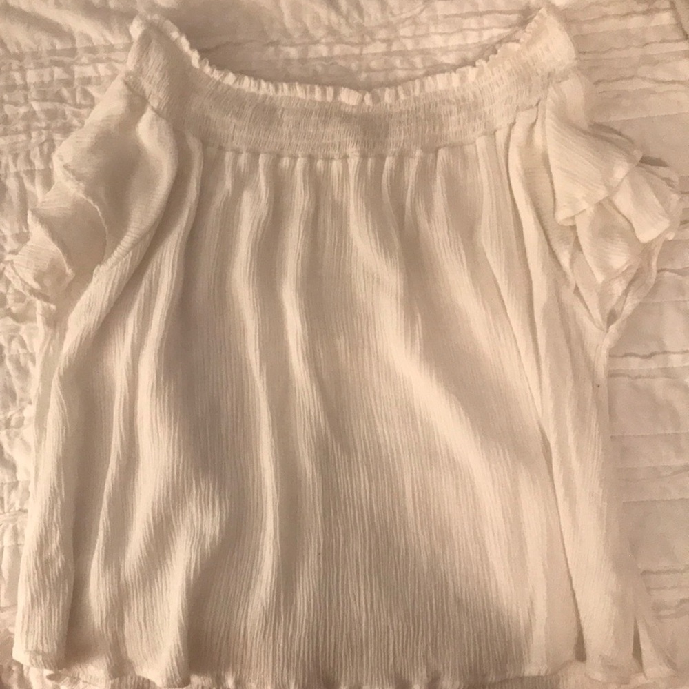 Lulus White Off the Shoulder Top